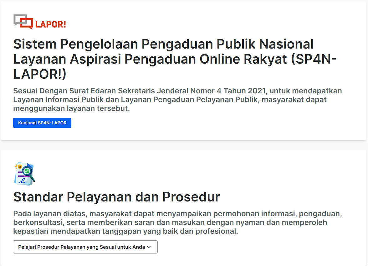 Web aduan